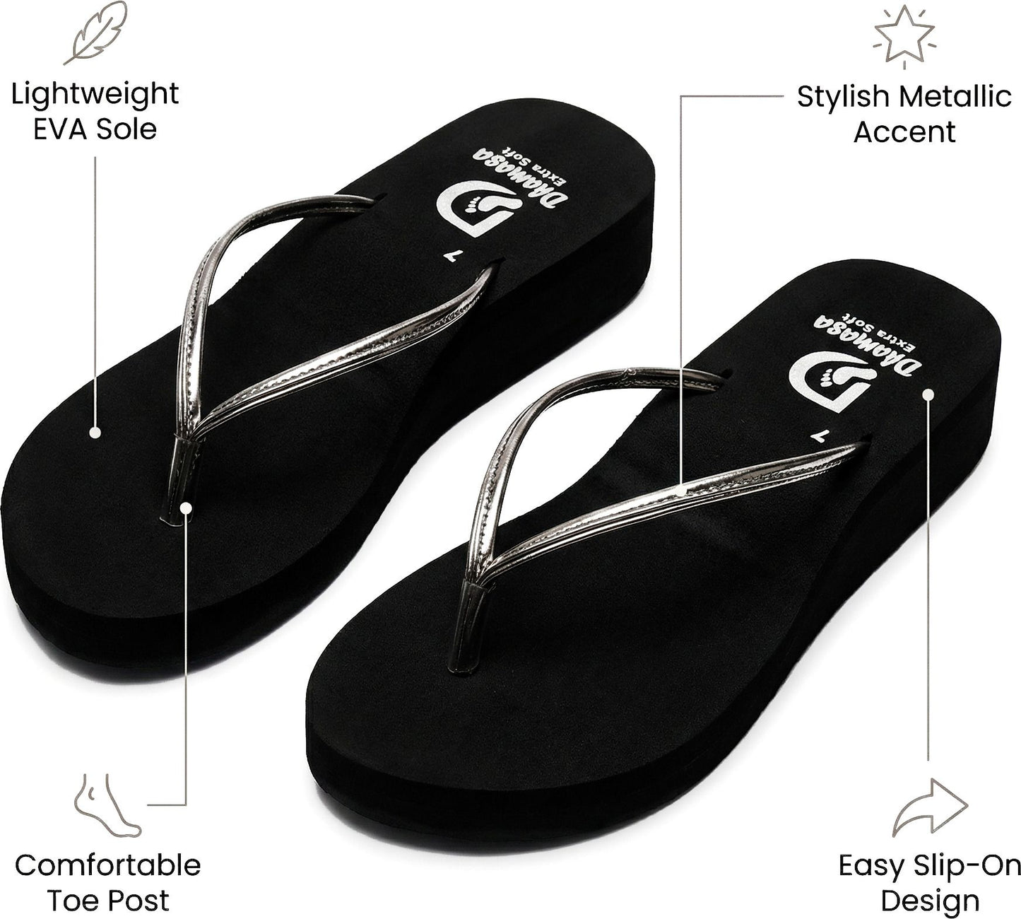 Dhamasa Women's Soft Sole Comfort Slippers