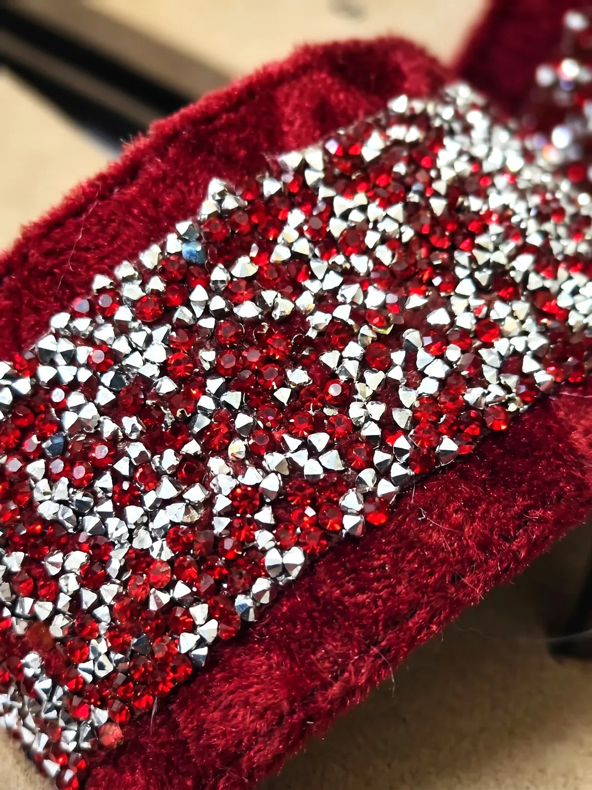 Dhamasa Crimson Glam Comfort Sliders – Stylish Daily Wear Flats
