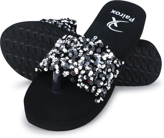 Dhamasa Sparkle Fashion Flip Flops for Women
