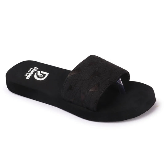 Urban Ease Black Slides – Lightweight & Stylish