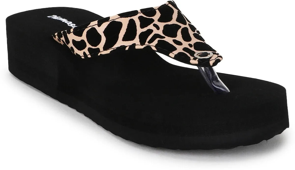 Dhamasa Women’s Cheetah Glow Wedge Slippers