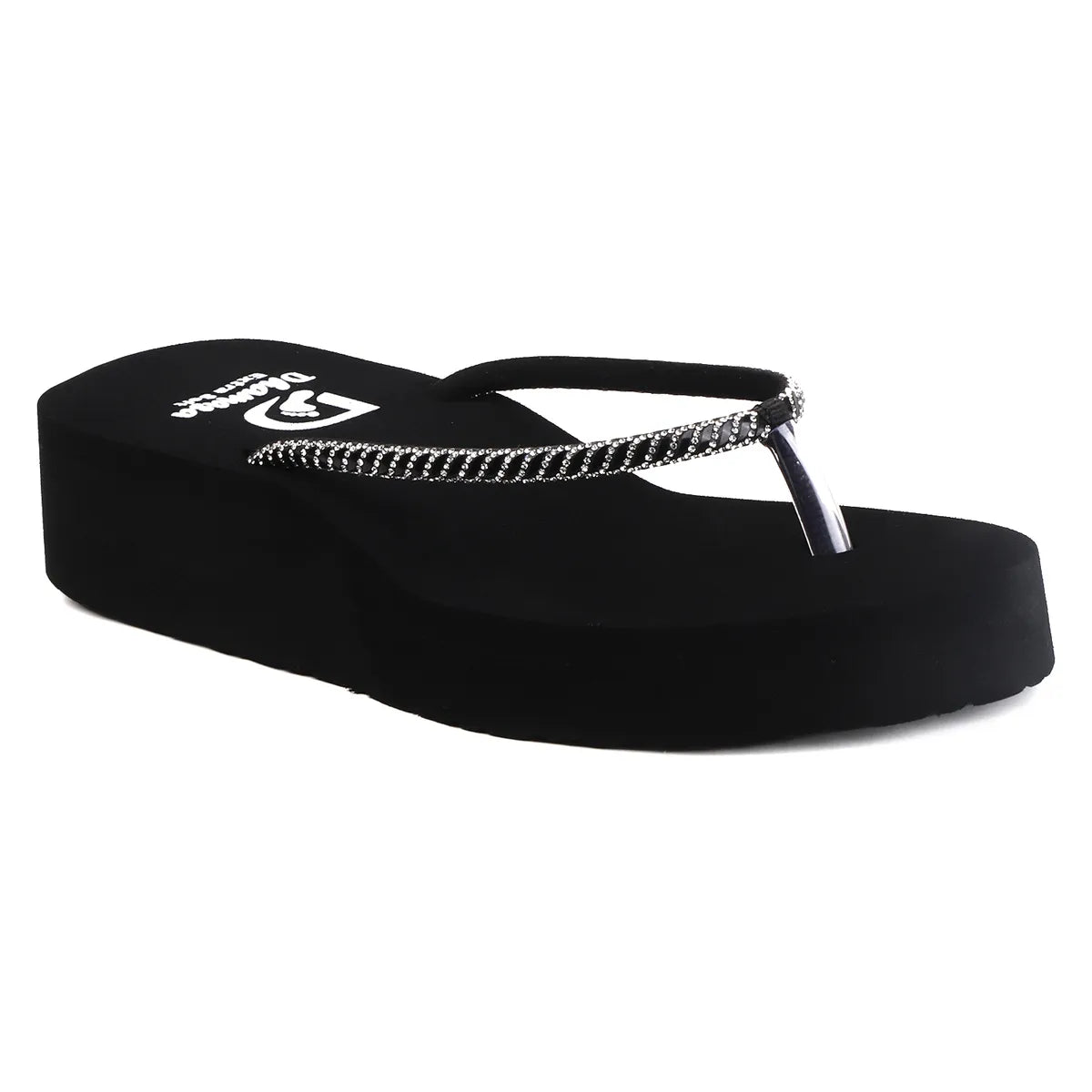 Dhamasa Korean Style Platform Slippers for Women – Soft Casual Flip Flops
